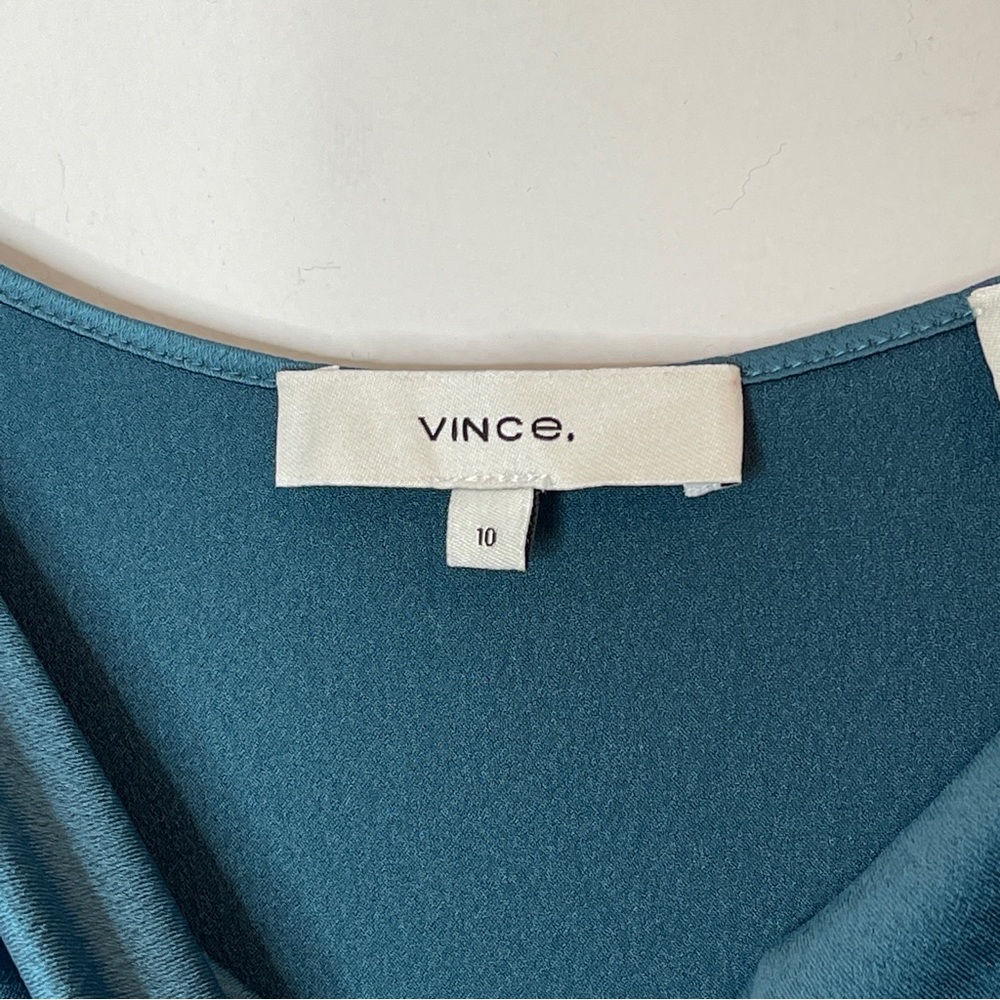 REVOLVE Vince Teal Midi Slip Dress Size 10 - Picture 3 of 5